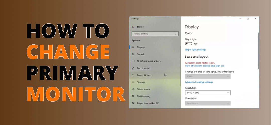 How To Change Primary Monitor